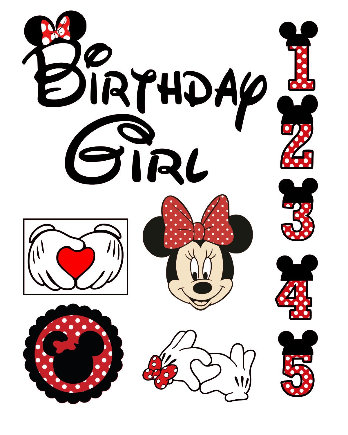 Download Birthday svg Minnie Mouse svg Disney svg files for Cricut