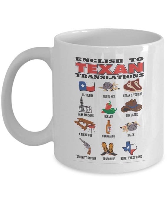 Texas Mug 11 or 15oz Texas Coffee Mug Texas State Mug