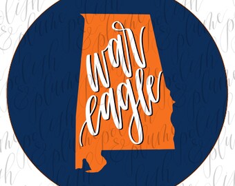 Auburn War Eagle 3" Game Day Buttons Pins