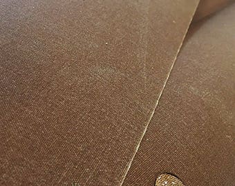 Waxed Canvas Fabric | Army Duck Field Tan | 58" | Sold By The Linear Yard
