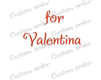 Custom cup sets for Valentina