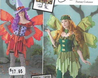 Simplicity 1550 (H5) - MISSES Fairy Costume / Sizes 6, 8, 10, 12, 14