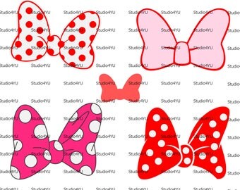 Minnie Bow svg Minnie Mouse svg Mickey Mouse svg Disney svg files for cricut svg for silhouette vector cut files svg dxf