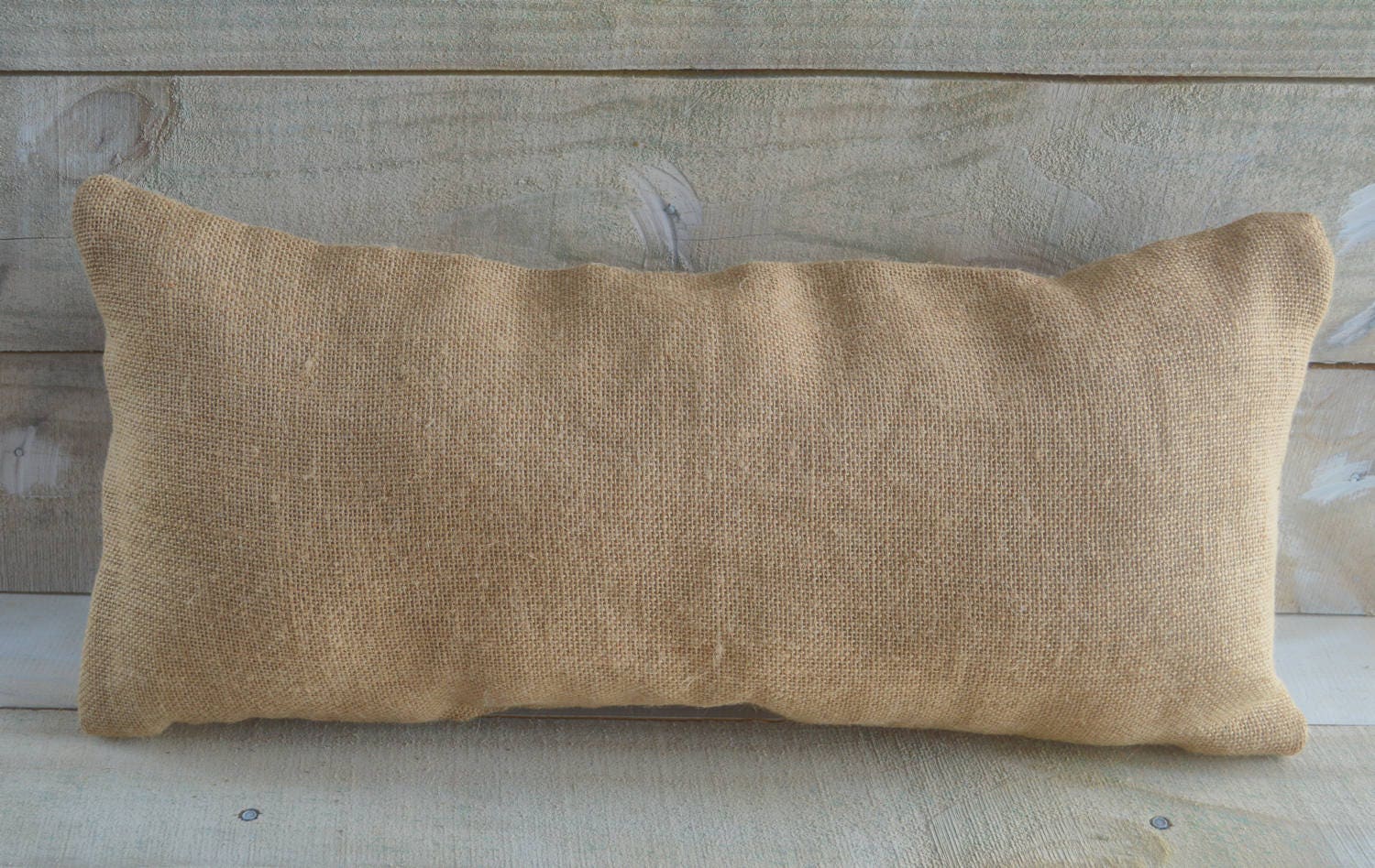 Throw Pillow Farmhouse Rustic Burlap Primitive Style