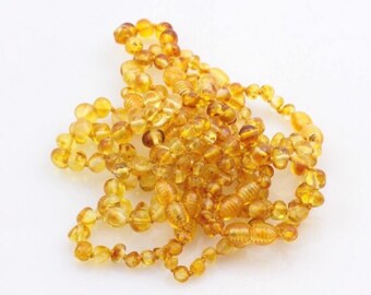Honey Baroque Baltic Amber Teething Bracelet / Anklet