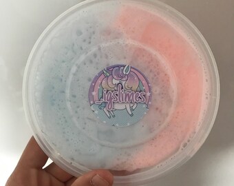 8oz Cotton Candy & Bubblegum Slime