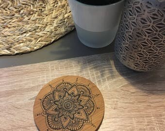 Dessous de plat/verre mandala