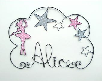 Name wire personalized cloud "a dancer amongst the stars"