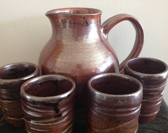 Pitcher and 4 glasses