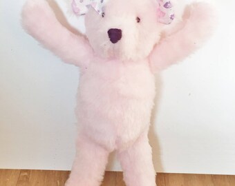 Pink faux fur Teddy bear