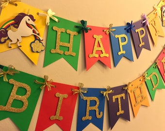 Unicorn banner, unicorn birthday banner, unicorn rainbow banner, rainbow banner, unicorn birthday, unicorn banner, unicorn,