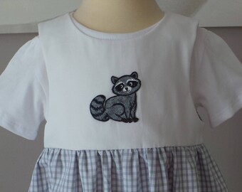 romper 12 months in light grey and white gingham sleeveless