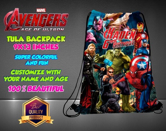 Avengers Party Gilr Personalized Backpack Kids Personalized Gift Handbag Backpack Bag Handbag Hip Bag Handbag Avengers Theme Avengers Party Il_570xn