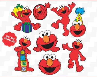 Download Elmo vector svg | Etsy