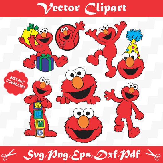 Download Elmo vector Svg Cutting File Sesame Street Svg File Svg for