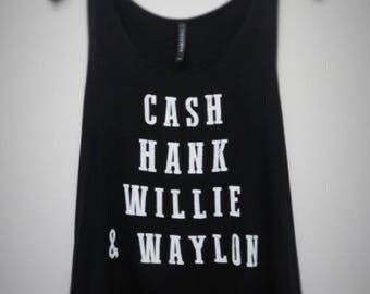 Cash Hank Willie and Waylon Unisex Tri Blend T-Shirt