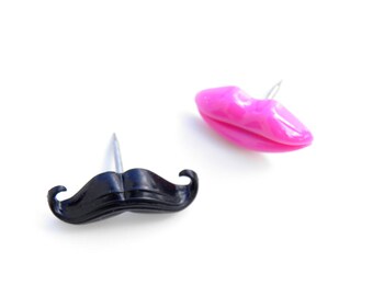 Clip Art: Mustaches Lips Glasses and Bowties Misc Colors