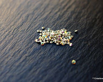 Set of 50 rhinestone Aurora Borealis swarovski 10 pp