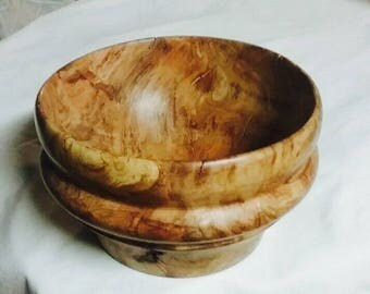 Rock maple burl bowl