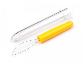 put on plastic handle needle