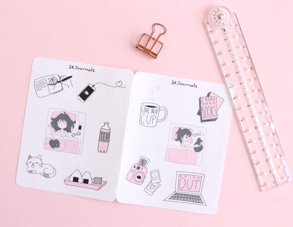 Aesthetic Stickers For Bullet Journals and Planners