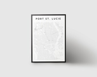 Port St. Lucie Map Print