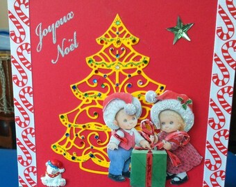 3D card Morehead couple cut tree