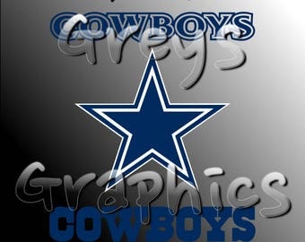Dallas Cowboys Primary Logo with Logotype Full Color - SVG - DXF - EPS - Vectors