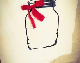 Kitchen Towel Flour Sack Farmhouse Decor Mason Jar Theme Rustic Kitchen Towel Flour Sack Farmhouse Decor Mason Jar Theme Rustic