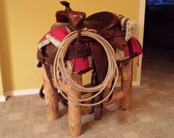 Rustic Saddle Stand