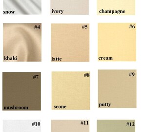 Crib Sheets Made Fom Kona Cotton Solids..... Whites & Creams #F..... Not a pre-made item .... custom made after selection