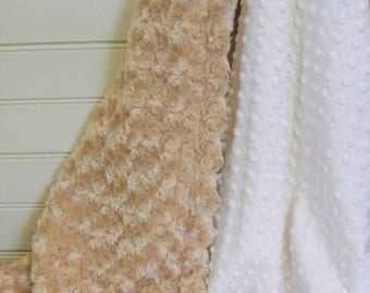 SALE Choose Your Own Color......Minky Baby Blanket Can Be Personalized