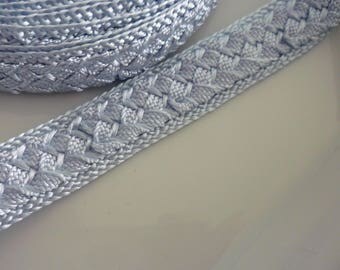 Moroccan trim, pale blue art silk , woven, 5 metres