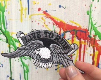 Live to Ride Vintage Biker Patch