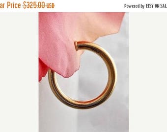 20% off Non Pierced Earrings, Clip On Earrings, Clip On Hoop Earrings, 21mm Gold Hoop Earrings Large, Solid 14 K Gold Hoop Earrings, Clip On