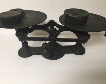 Antique Cast Iron Beam Scale