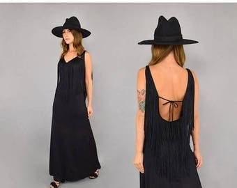SUMMER SALE 70's Fredrick's Of Hollywood Fringe Dress