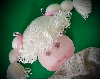 Wig Cabbage Patch Costume Doll Baby Girl Hair Costume Halloween Photo Prop Circumference Baby Girl Hat 18 inches
