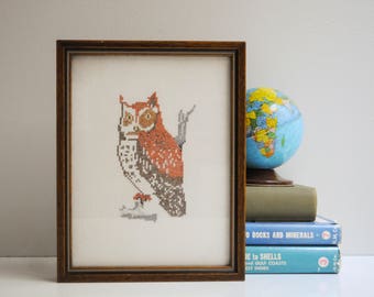 Broderie au point compté Lanarte la chouette ton clair PN-0158326