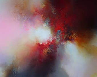 Large Canvas Abstract Oil Painting by Artist Simon Kenny