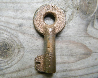 Vintage Brass L & N Railroad Switch Key