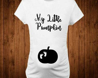 My Little Pumpkin Maternity Shirt / maternity shirt, pregnancy announcement shirt, mama bear, halloween shirt,boss mom