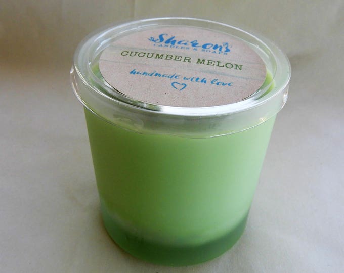 Cucumber Melon Soy Candle in White Frosted Tumbler