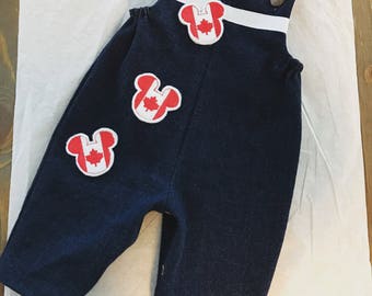 mickey mouse overalls baby boy