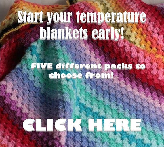 Red Heart Super Saver Temperature Blanket Yarn Pack Kit