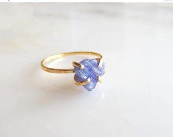 Raw Tanzanite Ring Raw Stone Ring Raw Engagement Ring Rough Stone Ring Tanzanite Ring Rough Engagement Ring Raw Stone Engagement Ring Rough