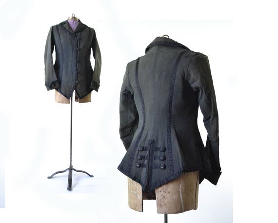 Antique Coat Edwardian Coat Waistcoat 1800s coat Victorian