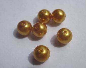 glass Pearl 8 mm - PV19 2 - 6 round beads