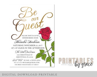 Be Our Guest Invitations 10