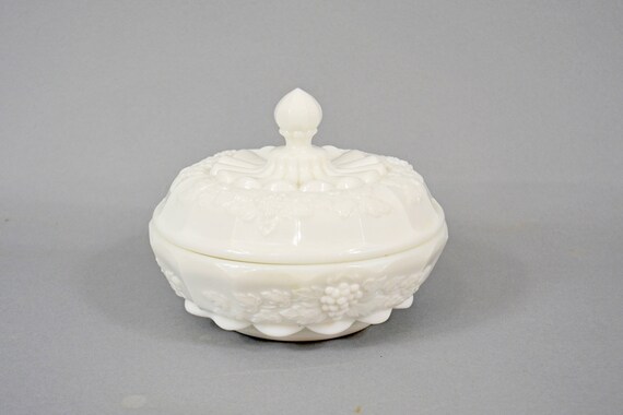 Westmoreland Candy Dish White Milk Glass Candy Dish with Lid